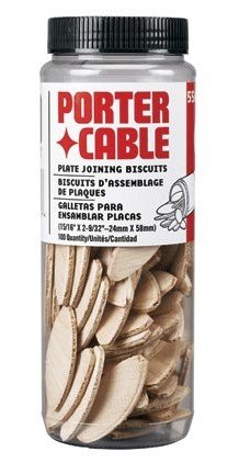 4 Pack Porter Cable 5562 Size"20" Plate Joining Biscuit Tubes 100 Biscuits per Package PORTER-CABLE