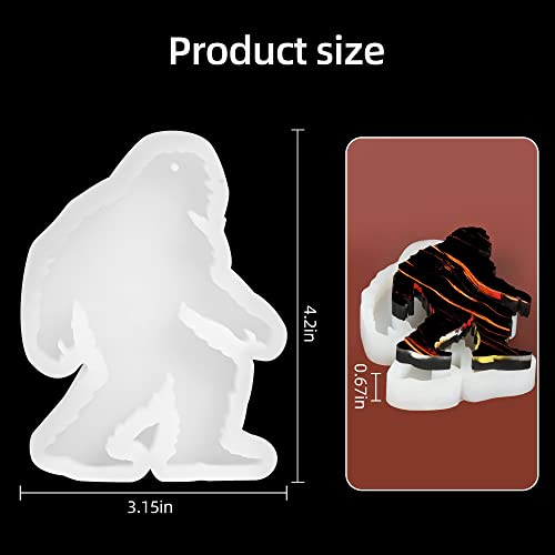 Christmas Molds Silicone Epoxy Resin Molds, Gorilla King Kong Silicone Molds, Resin Keychain Molds, Car Decoration, Christmas Ornament Molds, Epoxy RADESCOO
