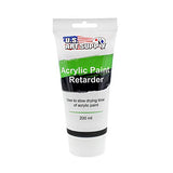 U.S. Art Supply Acrylic Retarder Acrylic Medium, 200ml Tube (6.7 Ounces) - Mixed with Color gives you longer Working Times U.S. Art Supply