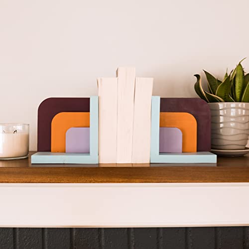 Walnut Hollow Squared Arch Bookend Kit - Eclectic Palette (Multicolored) - WoodArtSupply