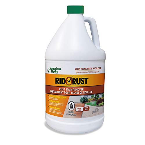 Pro Products American Hydro Systems 2662 Rid O Liquid Rust Stain Remover, 128 Fl Oz (Pack of 1), 1 Gallon - WoodArtSupply