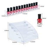 KINGROW Nail Polish Organizer 72 Bottles of 6 Layers Acrylic Display Rack Eyeglasses Storage Essential Oils Holder Makeup Organizer KINGROW