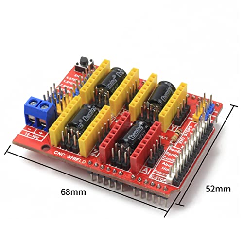 RATTMMOTOR 3D Printer CNC Controller Kit Compatible with Arduino IDE, Nema17 Stepper Motor+UNO R3 Improvement Borad+CNC GRBL Shield Board V3 RATTMMOTOR