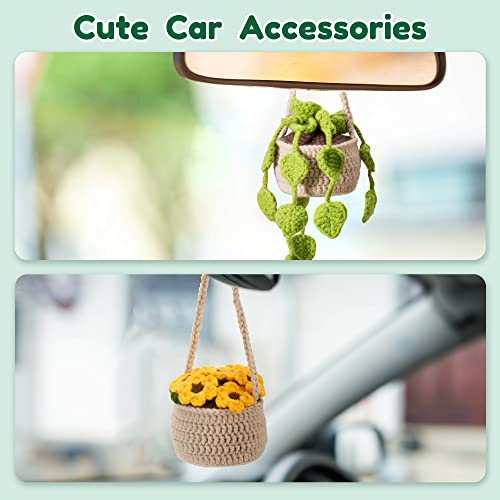 Karsspor Crochet Kit for Beginners - 4 PCS Hanging Potted Plants, Beginner Crochet Kit for Adults with Easy to Follow Tutorials (Patent Product) Karsspor