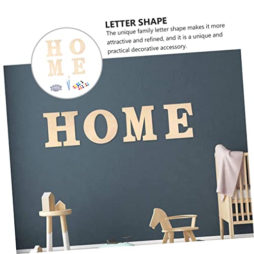 OFFSCH DIY Suit Home Wood Cutout Nativity Craft Home Cut Wood Craft for Kids Wood Home Sign DIY Home Sign Nativity Decor Unfinished Home Signs Wood OFFSCH