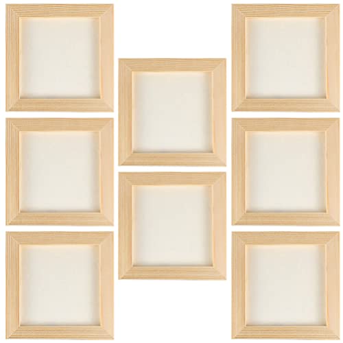 Toddmomy 8 pcs Clay Picture Frame Photo Frame Clay Blank Picture Frame Wood Painting Frame Unfinished Wood Frames Wooden Picture Frames DIY Clay Toddmomy