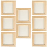Toddmomy 8 pcs Clay Picture Frame Photo Frame Clay Blank Picture Frame Wood Painting Frame Unfinished Wood Frames Wooden Picture Frames DIY Clay Toddmomy