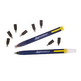 Swanson Tool Co CP216 AlwaysSharp Refillable Mechanical Carpenter Pencil, Two Pack, with 8 More Replacement Black Graphite Tips Swanson Tool Co.