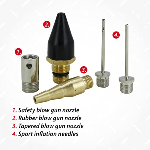 EXELAIR by Milton 50-PC Light-weight Composite Automotive Air Tools with High Torque Impact Wrench, Ratchet, Die Grinder, Air Hammer & Blow Gun Milton