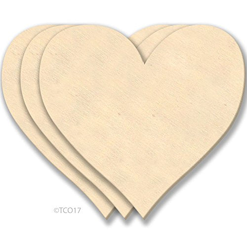 4-in Wooden Shape 1/8" Thick Shape (Flower) Unfinished Plywood Shape Flower Symbol, 3-Pack