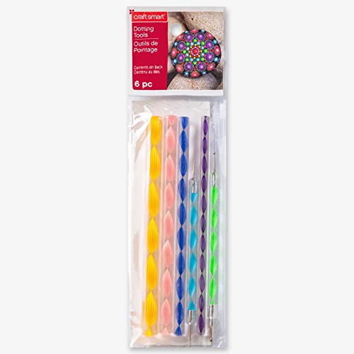 12 Pack: Mandala Dotting Tool Set with Colorful Handles by Craft Smart® - WoodArtSupply