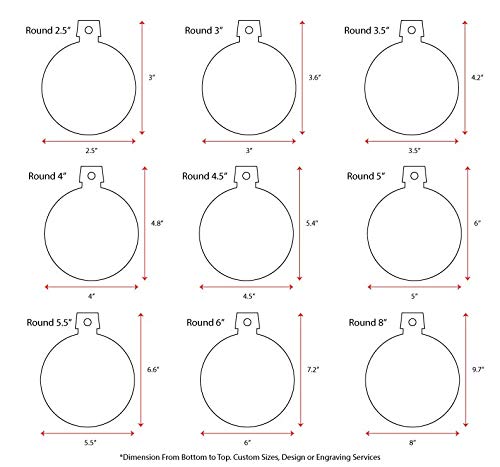 25 Wood Christmas Ornaments Blanks Round 3/16" Thick (Select Size) - Made USA - (3.5") - WoodArtSupply