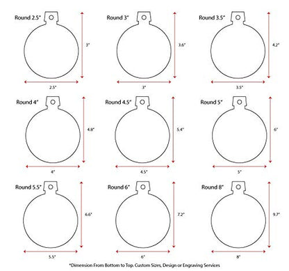 25 Wood Christmas Ornaments Blanks Round 3/16" Thick (Select Size) - Made USA - (3.5") - WoodArtSupply