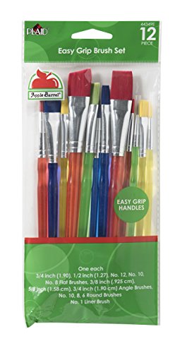 Apple Barrel 44349E (12 Piece), Multicolor Brush Set Apple Barrel
