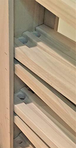 Deluxe, Authentic Wood Double Marble Run. Excessively Designed, Amish Built. About 25” x 25”, 8 Levels of Twin Tracks – Taller, Longer, More Tracks, Generic