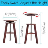 MEEDEN Vintage Wood Drafting Table & Stool Set, Artist Drafting Chair and Craft Table with Adjustable Height, Tiltable Tabletop for Artwork, Graphic MEEDEN