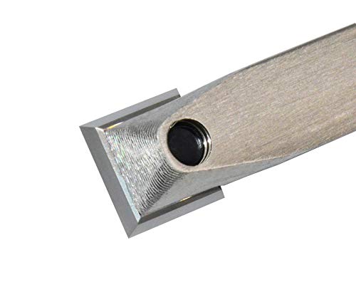 Carbide Tipped Woodturning Tool S14 Carbide Wood Lathe Tool Rougher Made of Stainless Steel with 14 mm Square Carbide Cutter and T20 star tip Dirtech