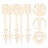 Milisten 10pcs Hollow Arrow Unfinished Wooden Tags Wood Slices DIY Craft Decorations Wood Hanging Ornaments Direction Signs Wedding Decoration DIY Milisten