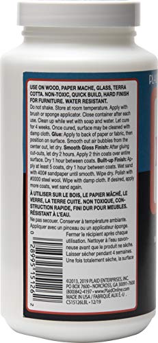 Mod Podge Waterbase Sealer, Glue and Finish for Furniture (16-Ounce), CS15126 Gloss Finish - WoodArtSupply