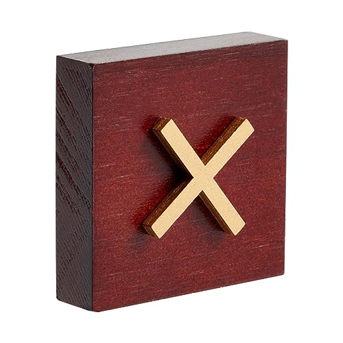 Juvale 9.5-inch Wooden Tic Tac Toe Game, Decorative Coffee Table Games for Kids, Family and Adults Juvale