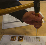 KAKURI Awl Tool for Sewing, Scratch Wood, Leather, Punch, Book Binding, Sharp Japanese Stainless Steel Scratch Awl 4-3/4" Multitool, Maple Wood KAKURI