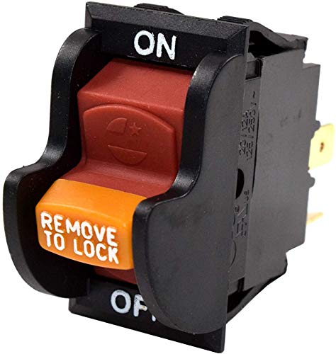 HQRP On-Off Toggle Switch Works with Dewalt, Rockwell, Hitachi, Reliant, Performax, Dayton, Jet, Craftsman OR90037 OR9OO37 0R90037 Power Tools Planer HQRP