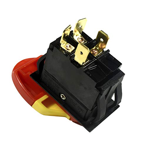 HQRP On-Off Paddle Switch Compatible with Dewalt, Rockwell, Hitachi, Reliant, Performax, Dayton, Jet, Sears Craftsman Power Tools Planer Band Saw - WoodArtSupply