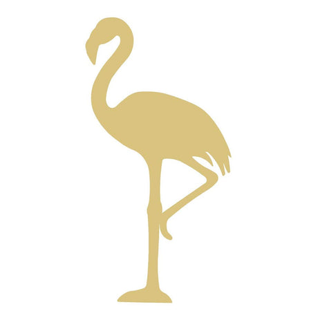 Flamingo Cutout Unfinished Wood Nautical Beach Decor Summer Door Hanger MDF Shape Canvas Style 3 (6") Diverse Woodworking