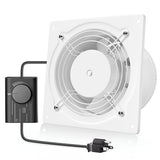 HG Power 6 Inch Exhaust Fan with Speed Controller, 308CFM Wall Exhaust Fanfor Kitchen, Bathroom, Metal Extractor Fan for Pet Room, Smoking Room, HG Power