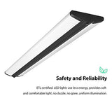 FAITHSAIL 4FT LED Wraparound Light Fixture Ceiling Mount, Ultra Slim 50W LED Garage Light Flush Mount, 4000K Neutral White, 5500 Lumens Office Light, FAITHSAIL