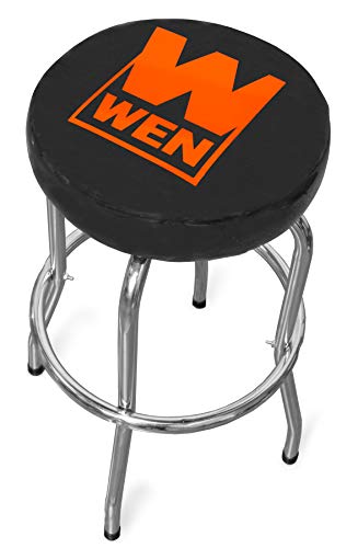 WEN 300-Pound Capacity Chrome-Plated Shop Bar Stool - WoodArtSupply