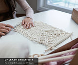 Bochiknot Macrame Kit for Adult Beginners - Art & Craft Macrame DIY Kit for Adults & Kids - Boho Macrame Home Wall Hanging Décor Bochiknot