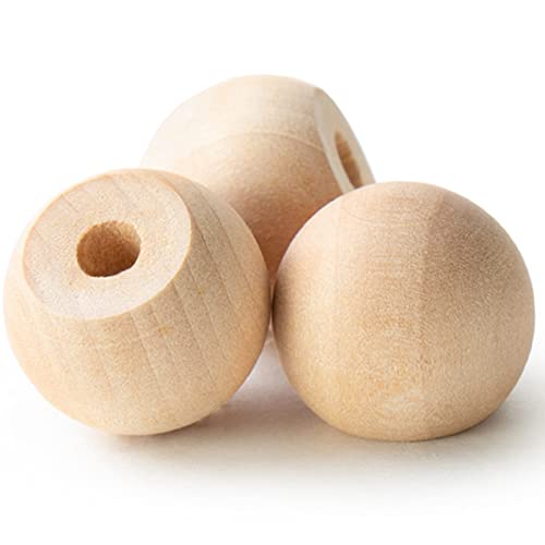 Pinehurst Crafts Unfinished Wood Ball Knobs, Perfect for Kitchen Cabinet Knobs, Furniture DIY, Dresser Drawer Pulls or Crafting, 3/4-Inch, Pack of 20 Pinehurst Crafts