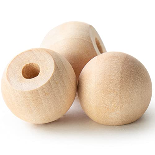 Pinehurst Crafts Unfinished Wood Ball Knobs, Perfect for Kitchen Cabinet Knobs, Furniture DIY, Dresser Drawer Pulls or Crafting, 3/4-Inch, Pack of 20 - WoodArtSupply