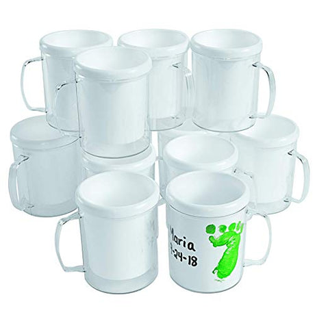 Colorations Design Your Own Mugs, Great Craft Project for Kids, Create a Keepsake, 12 Mugs, Ideal Mothers Day or Fathers Day Gift, Birthday or Colorations