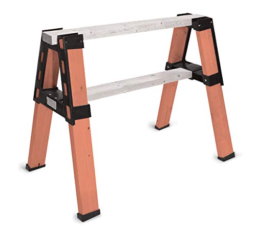 2x4basics 90196MI Custom Pro Brackets Sawhorse, 2 Pack , Black - WoodArtSupply