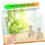 Tofficu 8 Pcs Unfinished Wooden Doll Unfinished Wooden Figurines Wooden Peg Dolls DIY Peg Dolls Unfinished Peg People Kids Mannequin Kids Toys Tofficu