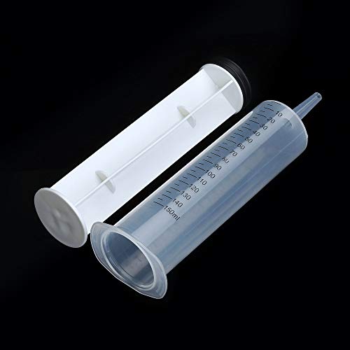 3 Pcs 150ml Large Syringes, Sterile and Individual Sealed, Easy to Use and Clean, Plastic Garden Syringe for Liquid, lip Gloss, Paint, Epoxy Resin, - WoodArtSupply