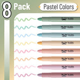 Mr. Pen- Gel Highlighter, 8 Pack, Pastel Colors, No Bleed, Markers for Bibles Mr. Pen