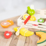 Melissa & Doug Cutting Fruit Set - Wooden Play Food Kitchen Accessory, Multi - Pretend Play Accessories, Wooden Cutting Fruit Toys For Toddlers And Melissa & Doug