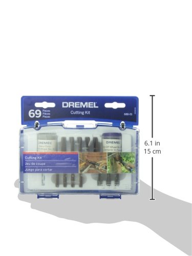 Dremel 688-01 69-Piece Rotary Tool Accessory Cutting Disc Kit, Black