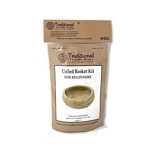 Traditional Craft Kits Coiled Basket Kit for Beginners Traditional Craft Kits