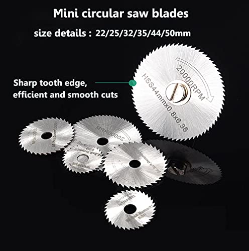 Cutting Wheel Set for Dremel Rotary Tool, HSS Circular Saw Blades, Resin Cutting Discs, 545 Diamond Cutting Wheel, Accessories Cutting Discs with FOTYBEI