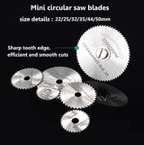 Cutting Wheel Set for Dremel Rotary Tool, HSS Circular Saw Blades, Resin Cutting Discs, 545 Diamond Cutting Wheel, Accessories Cutting Discs with FOTYBEI