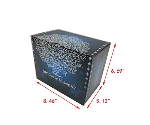 FixtureDisplays® Candle Making Kit, Soy Wax DIY Candle Craft Tools Including Wax Pouring Pot, Candle Wicks, Wicks Sticker, Wick Holder, Natural Soy FixtureDisplays