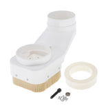 Almencla White Beige Spindle Dust Shoe Boot Cover Cleaner for CNC Routers Engraving Milling Machine Accessories, for 70mm Spindle Almencla