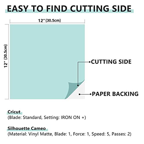 Lya Vinyl Permanent Vinyl for Cricut - 130 Pack 12 "x12 Self Adhesive Vinyl Sheets，120 Vinyl Sheets & 10 Transfer Tape Sheets for Cutting Machines Lya Vinyl