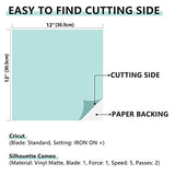 Lya Vinyl Permanent Vinyl for Cricut - 130 Pack 12 "x12 Self Adhesive Vinyl Sheets，120 Vinyl Sheets & 10 Transfer Tape Sheets for Cutting Machines Lya Vinyl