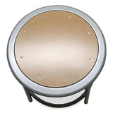 Alera ALEIS6624G 24 in. Seat Height Backless Industrial Metal Shop Stool - Brown Alera