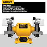 DEWALT Bench Grinder, 6 Inch, 3/4 HP, 3,600 RPM For Larger Grinding Applications(DW756) DEWALT
